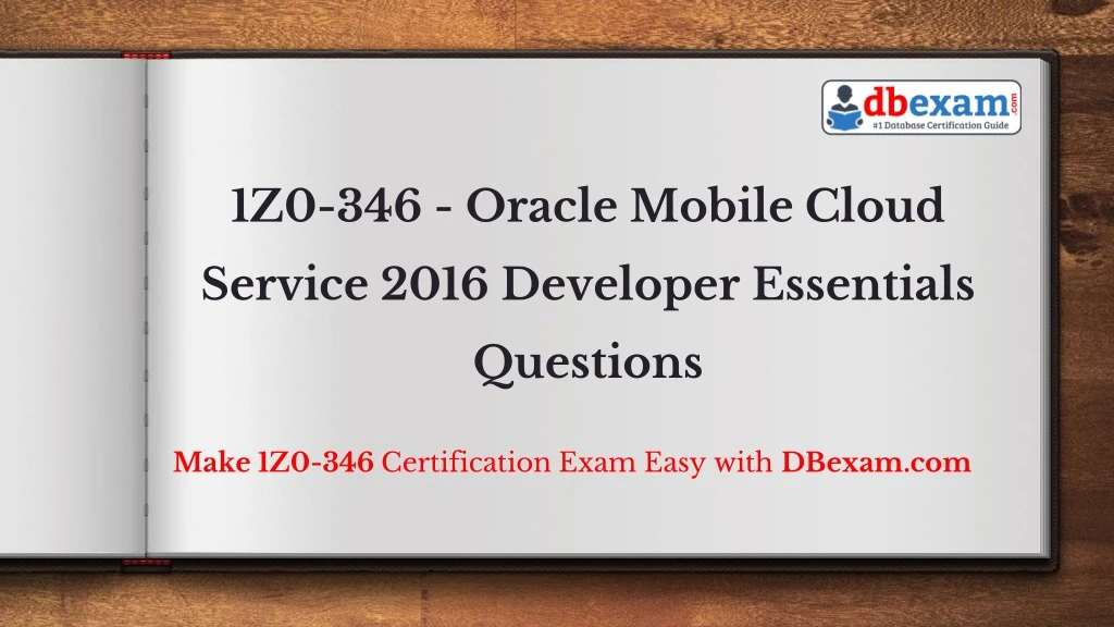 1z0 346 oracle mobile cloud