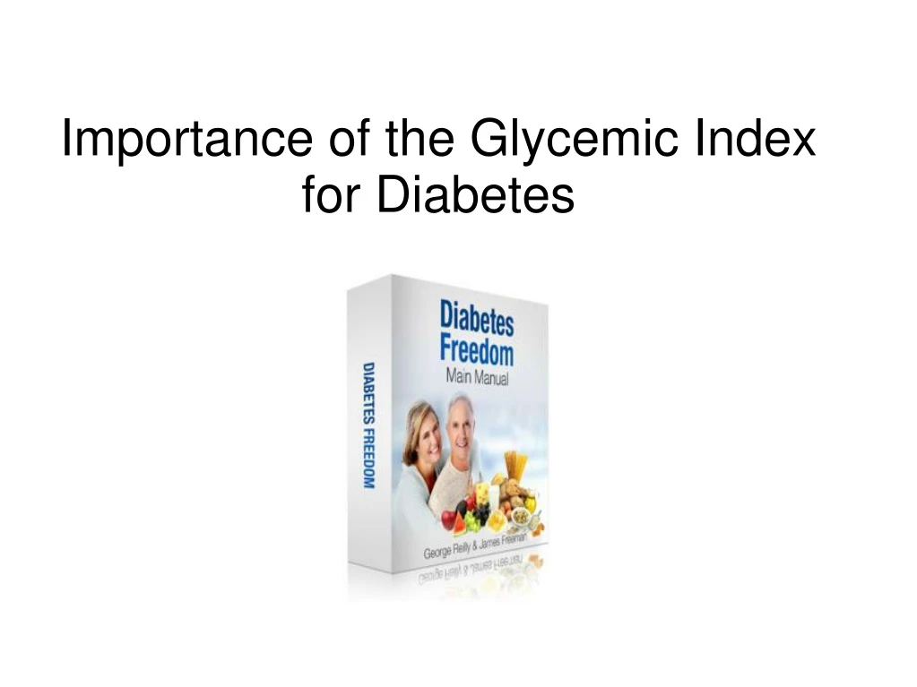 importance of the glycemic index for diabetes