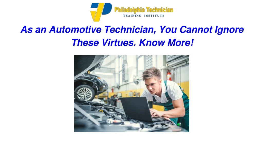 as an automotive technician you cannot ignore