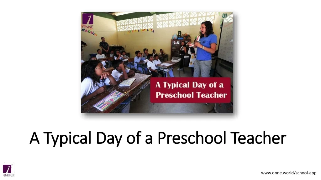 a typical day of a preschool teacher