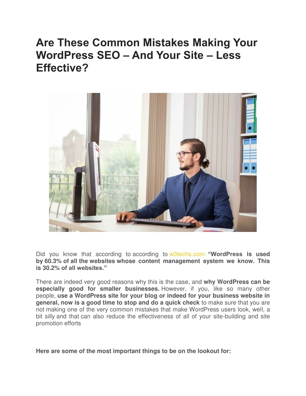 are these common mistakes making your wordpress
