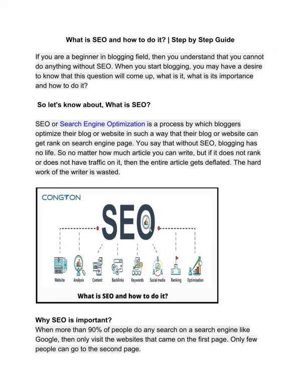 WHAT IS SEO AND HOW TO DO IT? | STEP BY STEP GUIDE