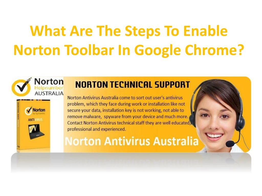 what are the steps to enable norton toolbar