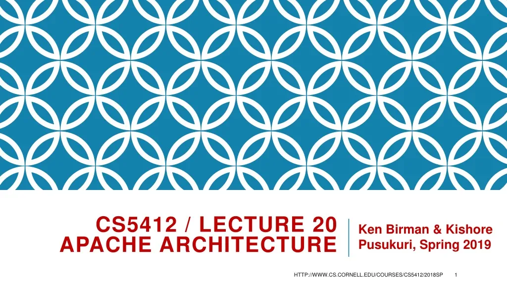 cs5412 lecture 20 apache architecture