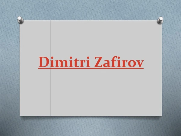 Dimitri zafirov