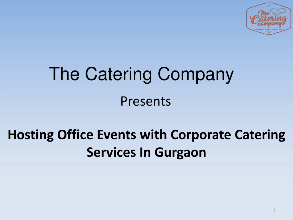 hosting office events with corporate catering services in gurgaon