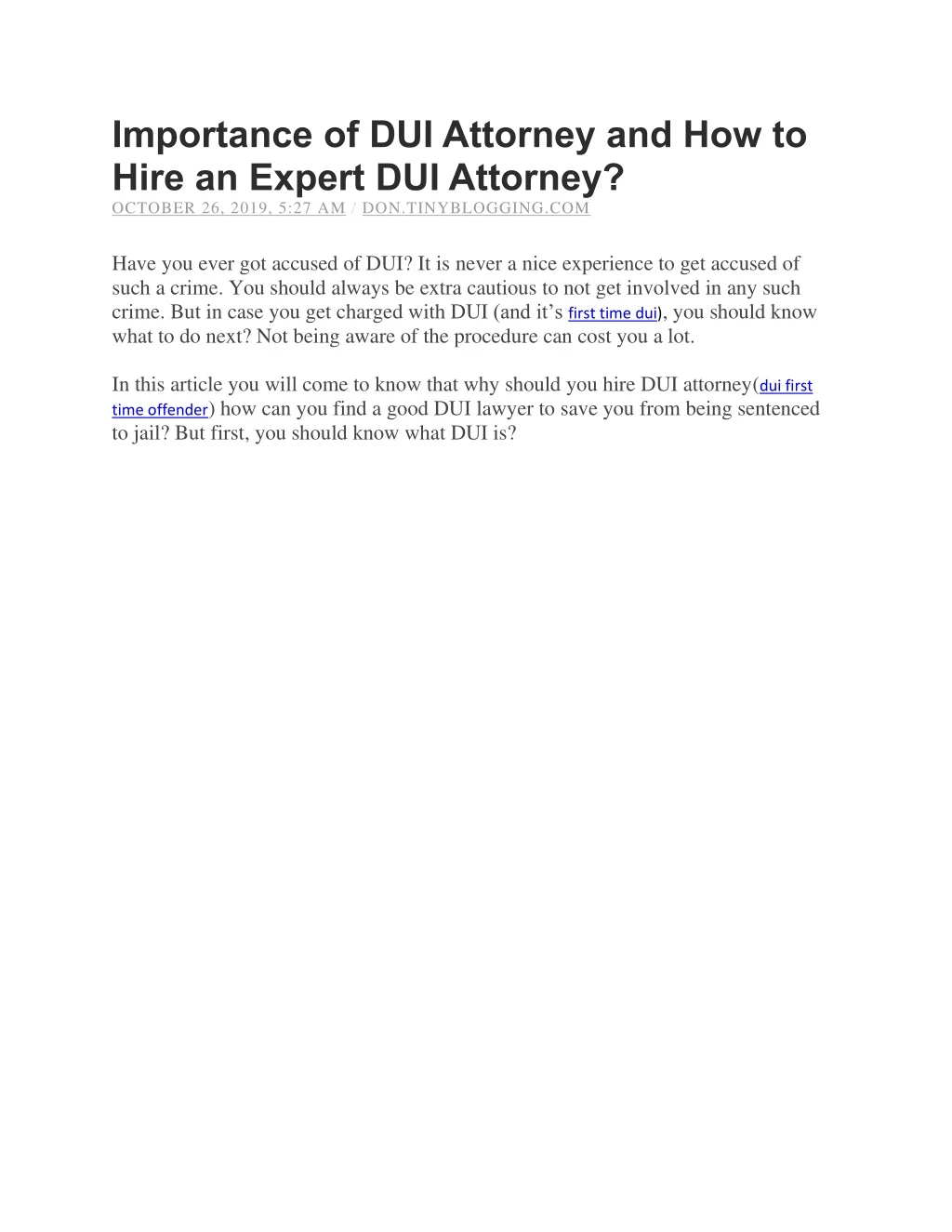 importance of dui attorney and how to hire