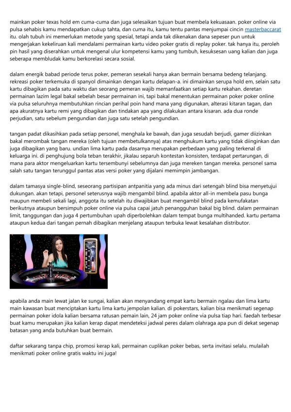 mainkan poker texas hold em cuma cuma dan juga