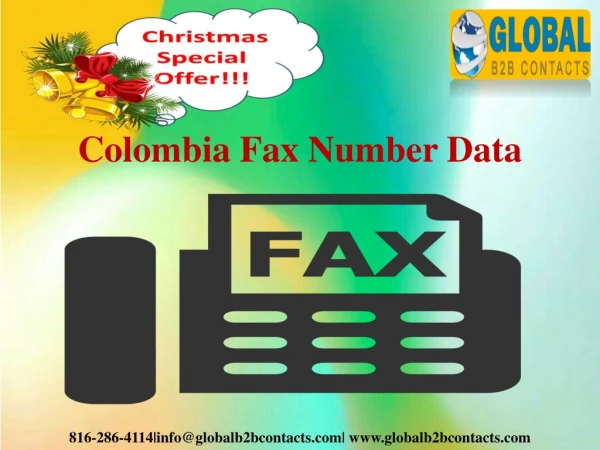colombia fax number data