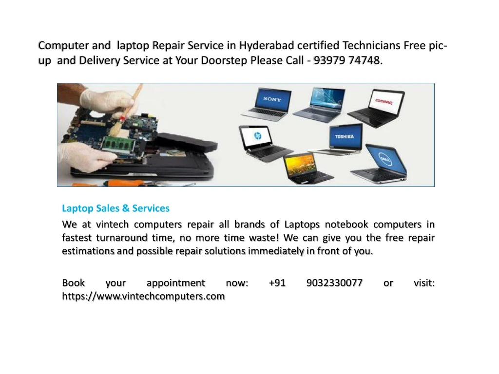 computer and laptop repair service in hyderabad