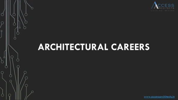 architectural careers