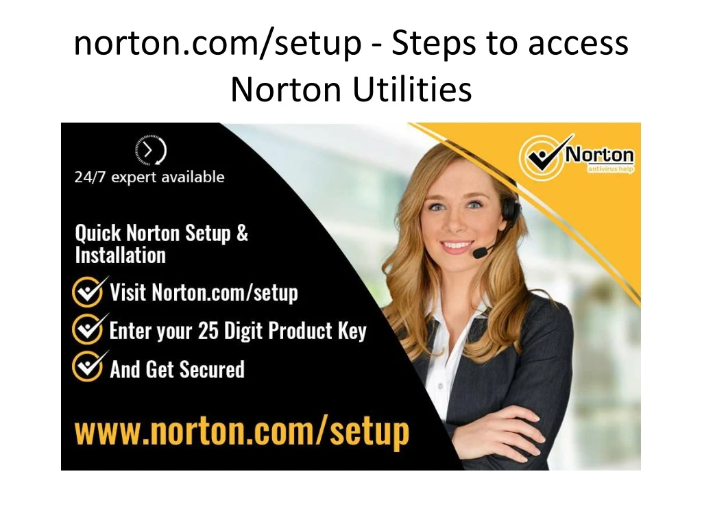 norton com setup steps to access norton utilities