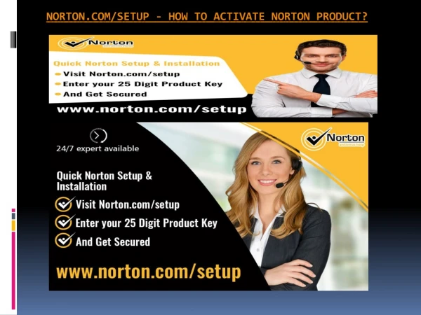 Norton.comSetup - How to activate Norton product
