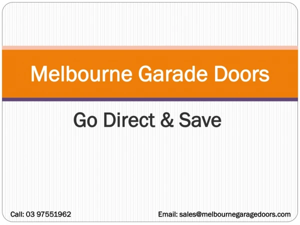 Melbourne Garage Doors