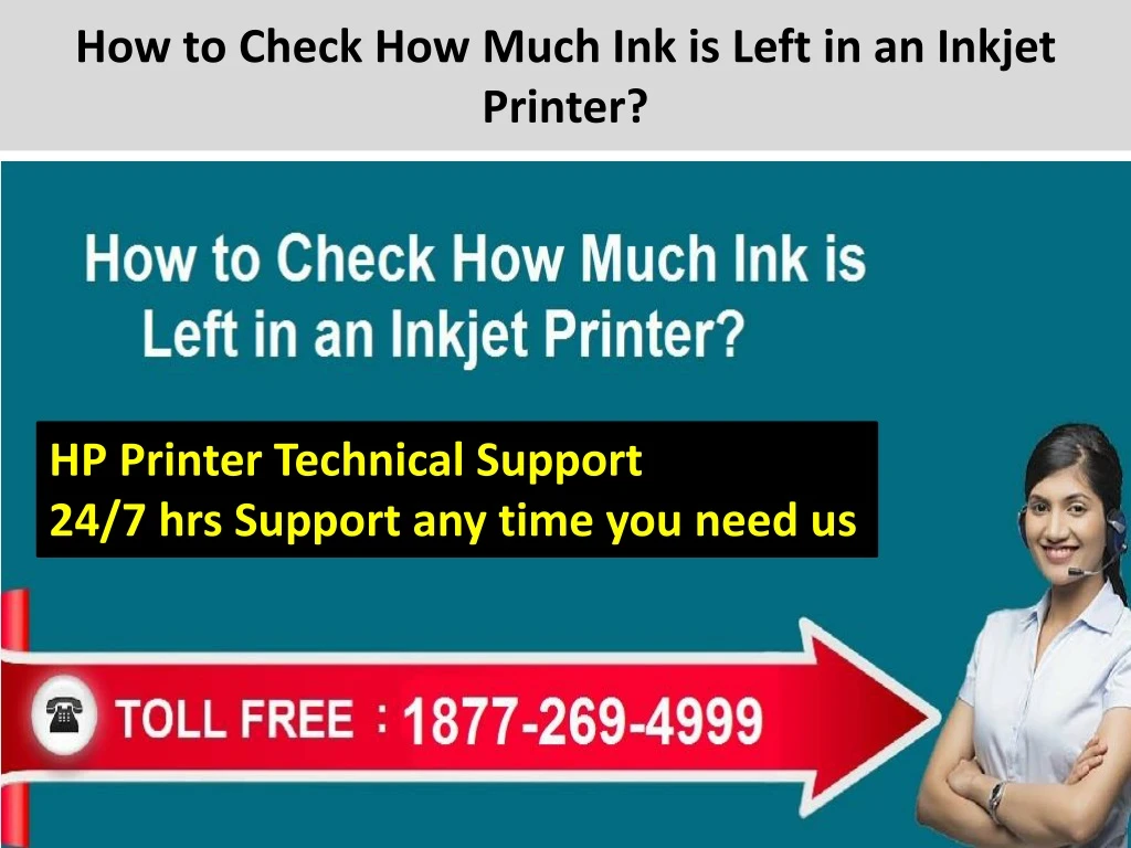 how to check how much ink is left in an inkjet