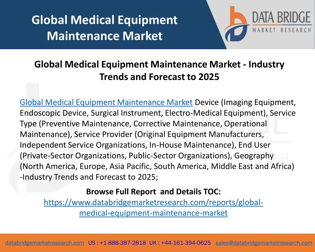 global medical equipment maintenance market