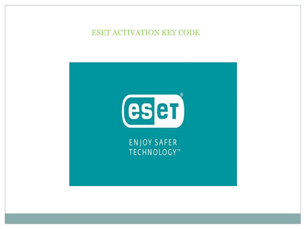 eset activation key code