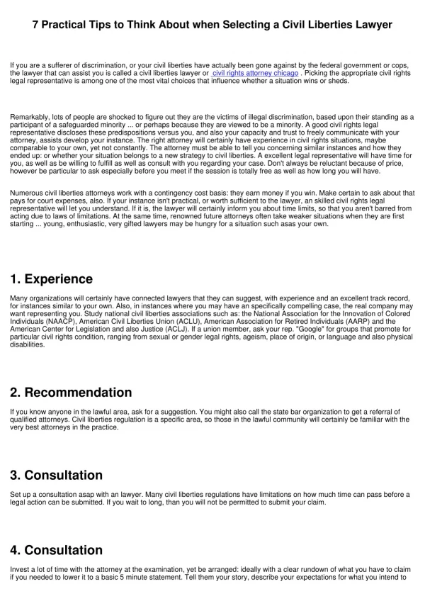 7 practical tips to think about when selecting