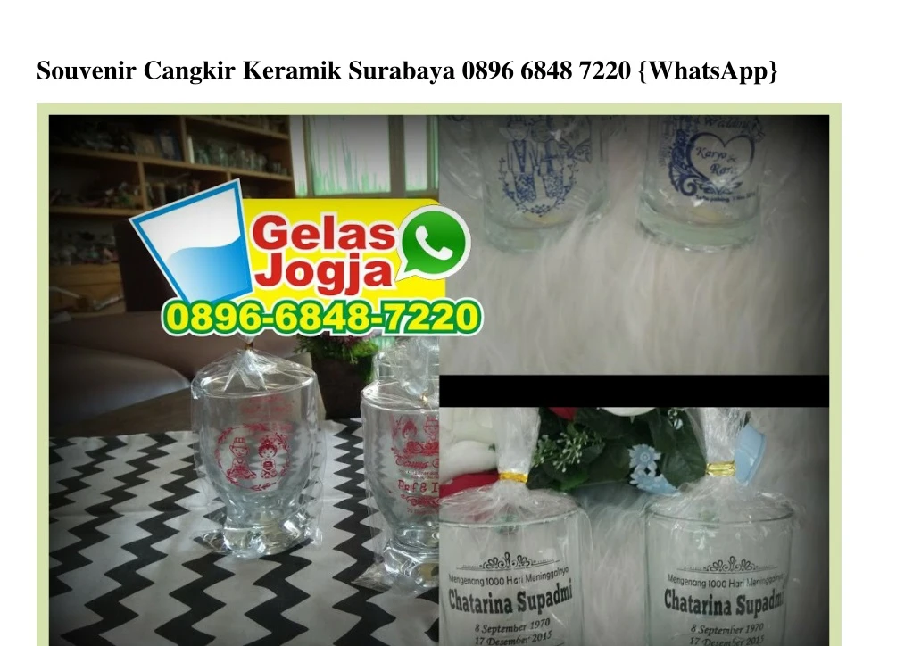 souvenir cangkir keramik surabaya 0896 6848 7220