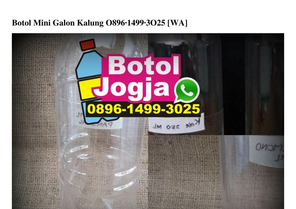 botol mini galon kalung o896 1499 3o25 wa