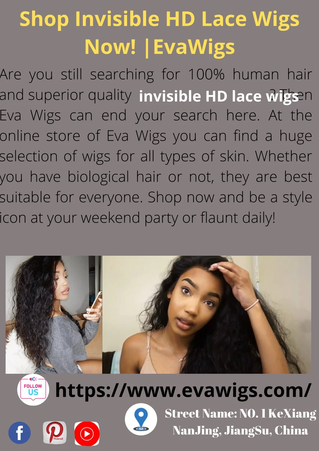 shop invisible hd lace wigs now evawigs