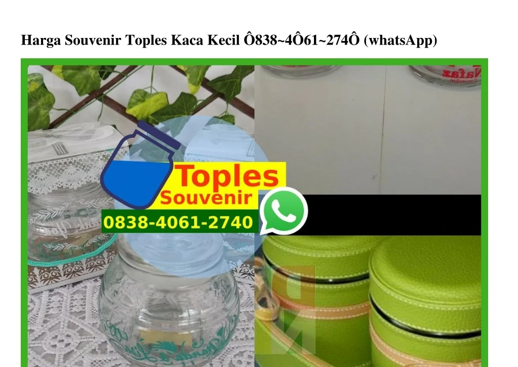 harga souvenir toples kaca kecil