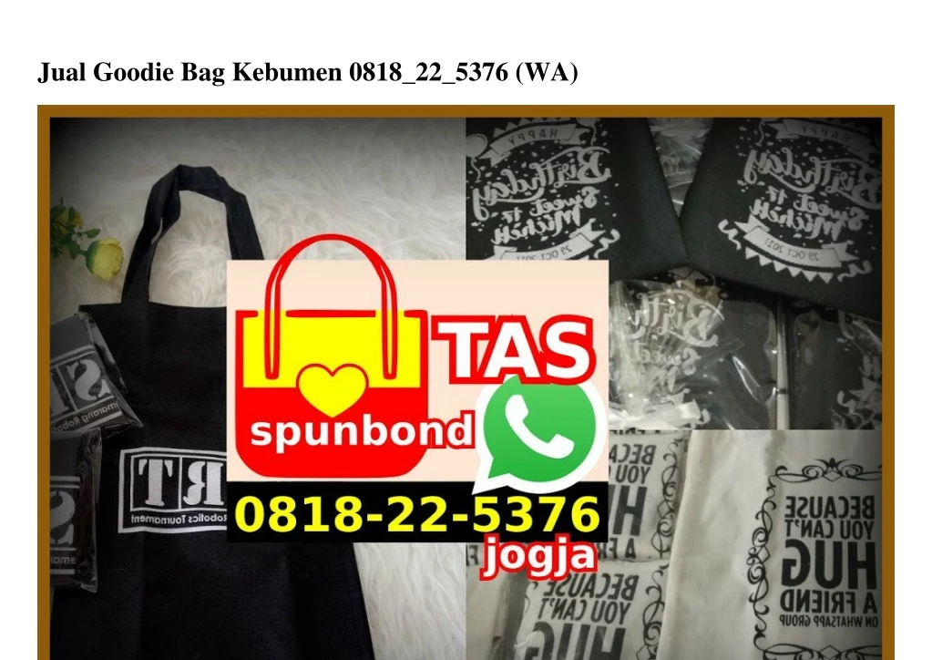 jual goodie bag kebumen 0818 22 5376 wa