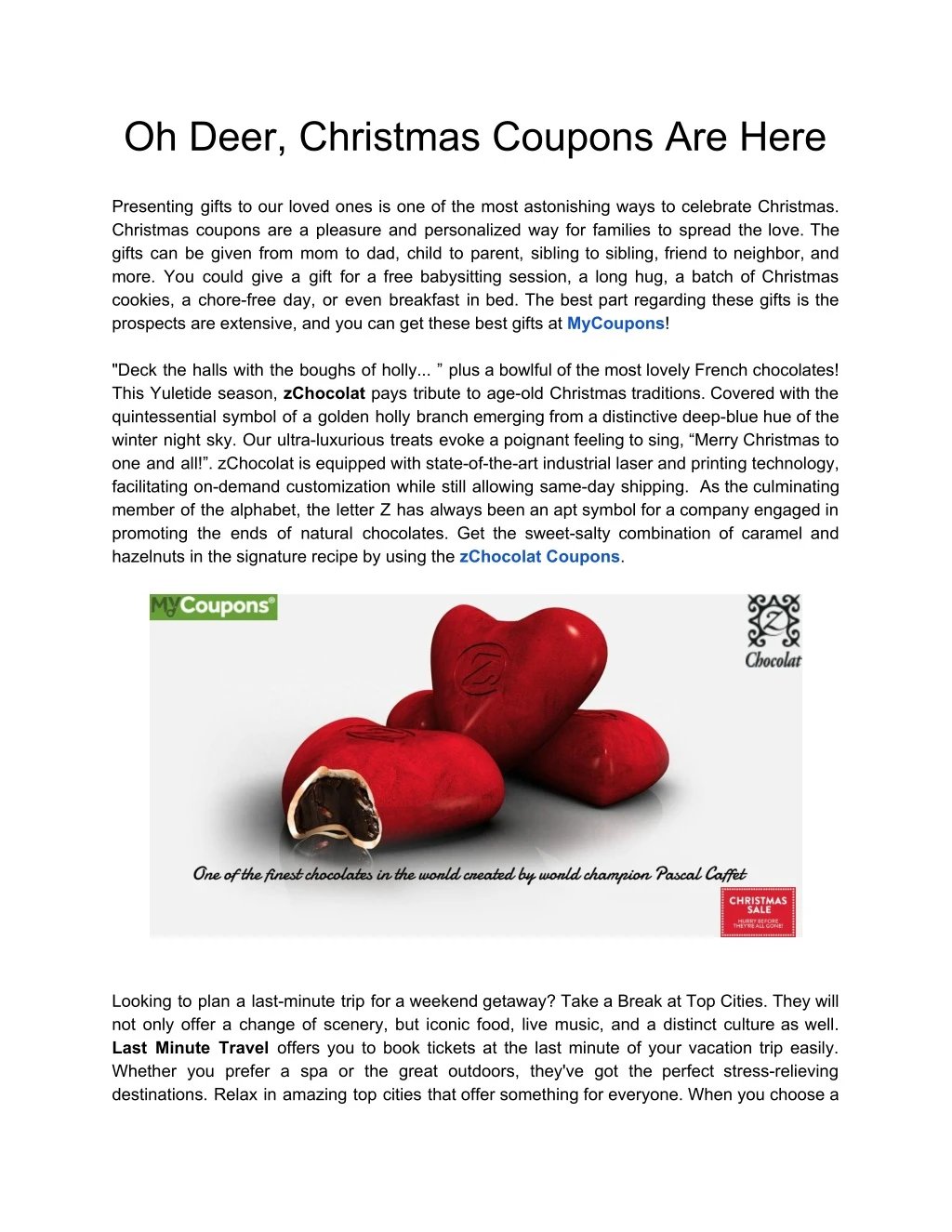 oh deer christmas coupons are here