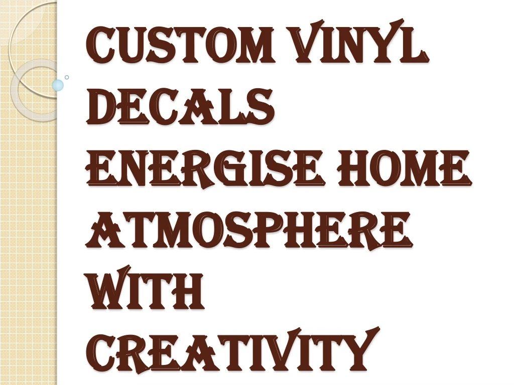 custom vinyl decals energise home atmosphere with creativity