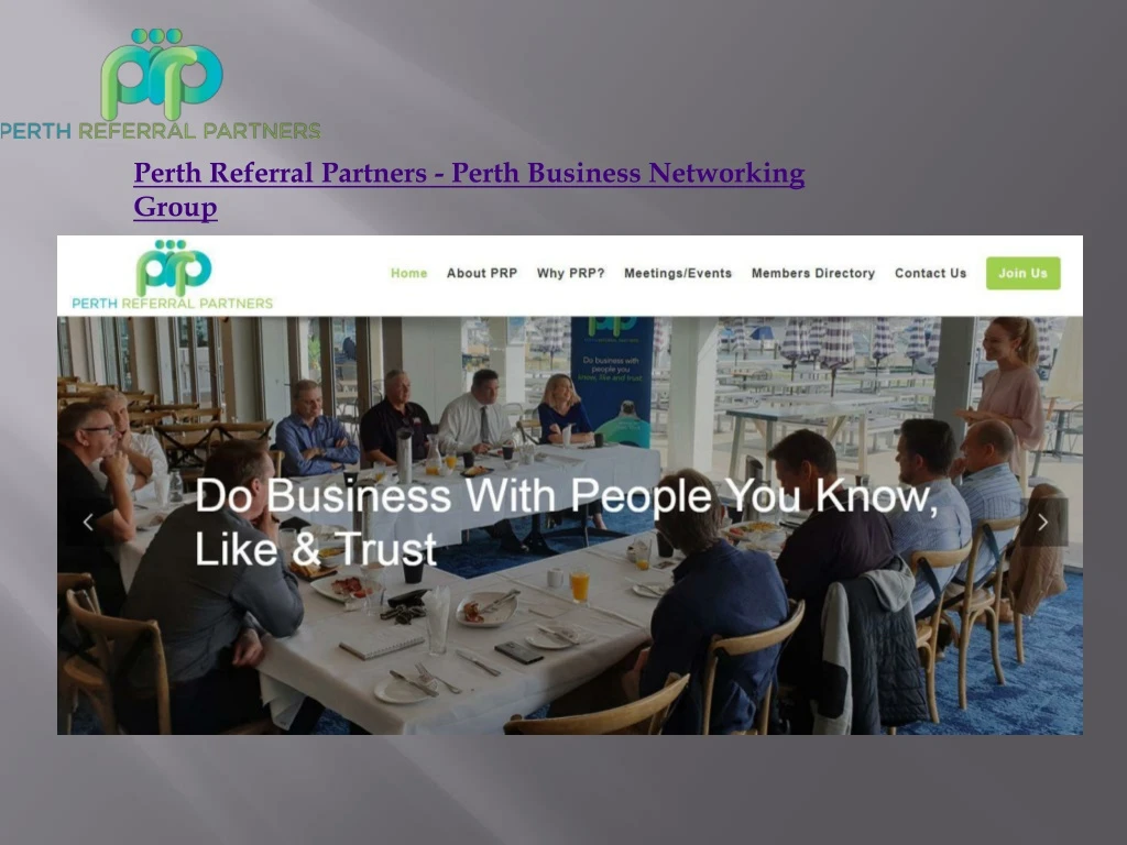 perth referral partners perth business networking