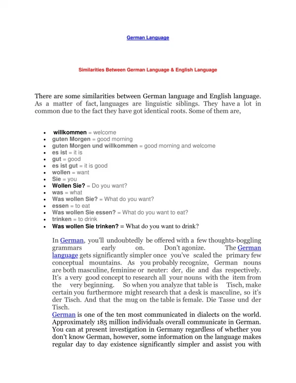 German language training centres