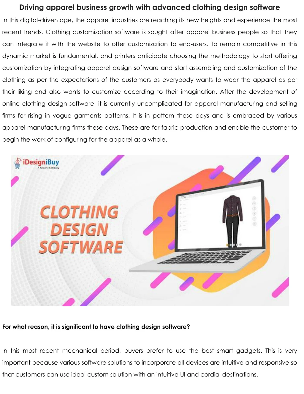 driving apparel business growth with advanced