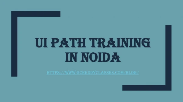 ui path training in noida