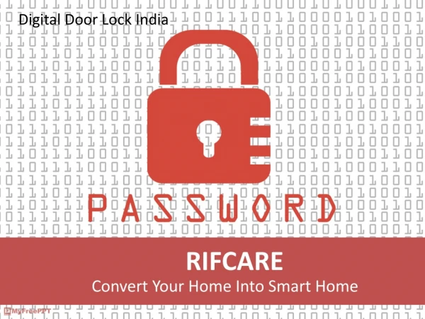 Digital Door Lock India | Rifcare