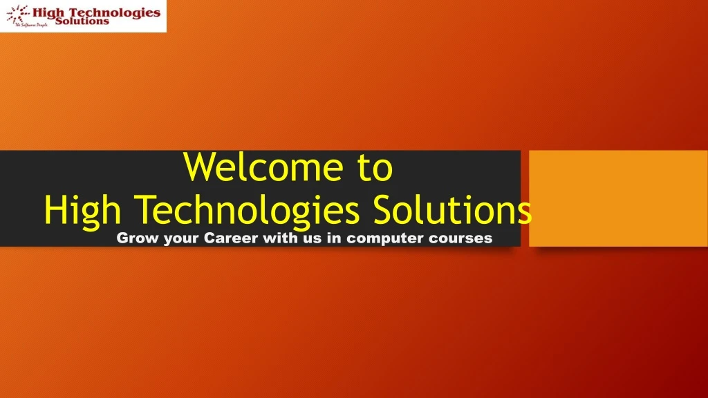 welcome to high technologies solutions