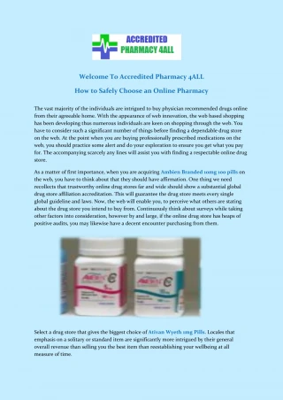 How to Safely Choose an Online Pharmacy - slide 1