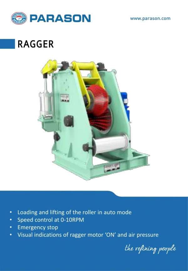Get Ragger For Your Pulp Machine At Best Price