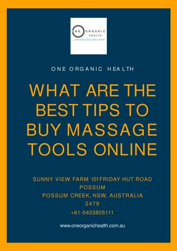 What are the best tips to buy massage tools online