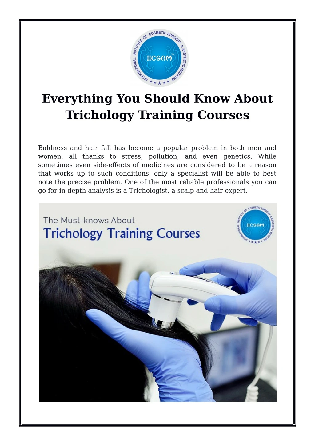 everything you should know about trichology
