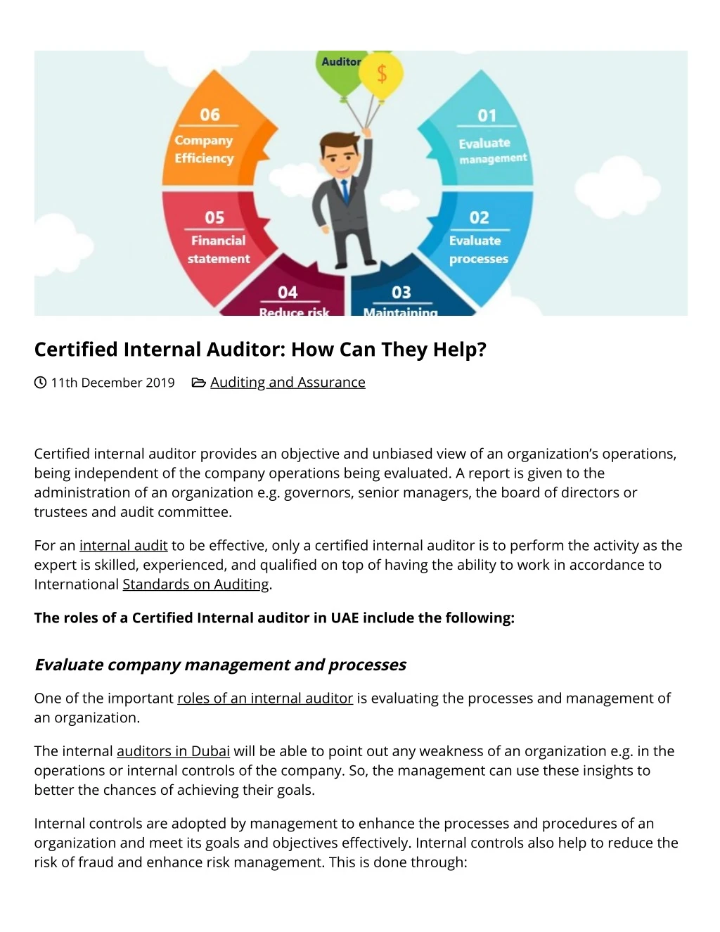 certi ed internal auditor how can they help