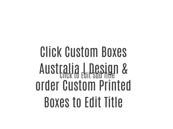Custom Boxes Australia | Design & order Custom Printed Boxes
