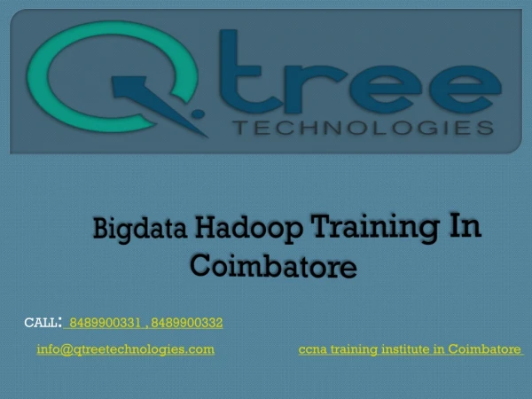 Big Data Training in Coimbatore | Big Data Training Institute in Coimbatore