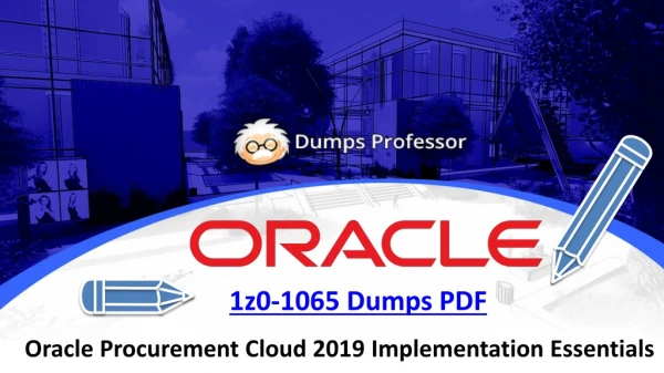 1z0 1065 dumps pdf