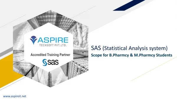 SAS Statistical Business Analyst Bootcamp | Aspire