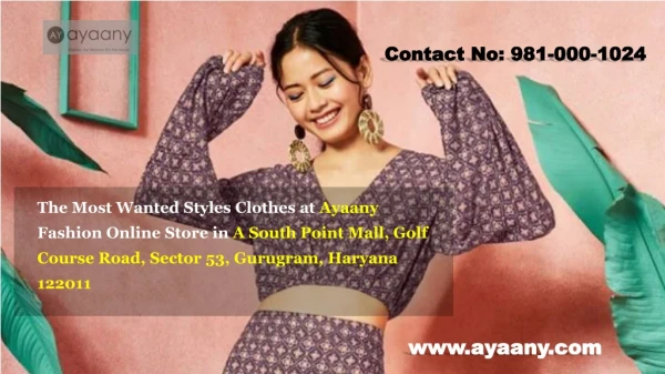 The best Online Store for Discount Designer Clothes | Ayaany
