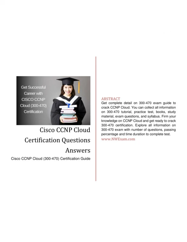 Cisco CCNP Cloud Certification Questions Answers [PDF]