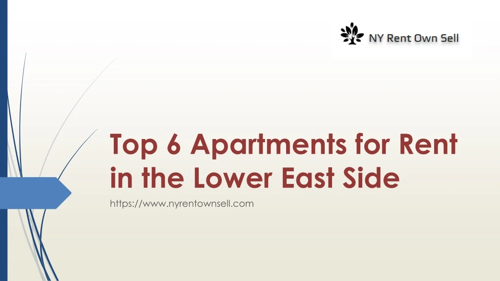 top 6 apartments for rent in the lower east side