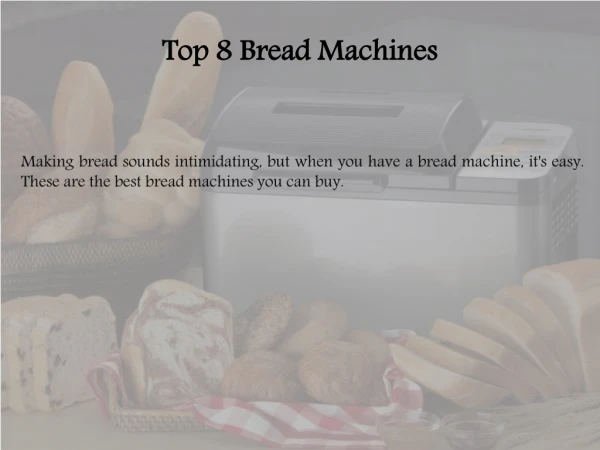 top 8 bread machines
