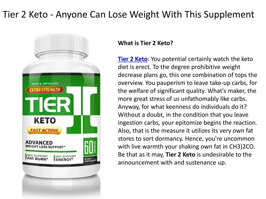 tier 2 keto anyone can lose weight with this