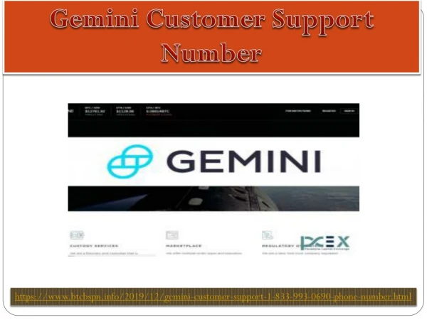 Gemini Customer Support 1-833-993-0690 service phone number